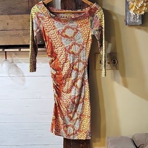 Just cavalli python print mini dress size 38 EU